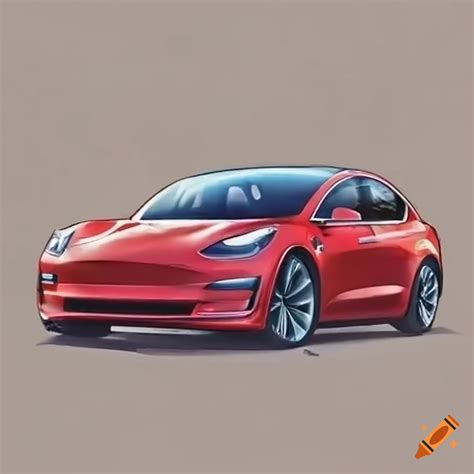 Tesla model 3 on Craiyon