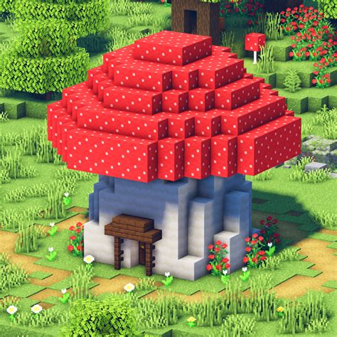 Minecraft: How to Build a Mushroom House | Cottagecore/Fairycore 🍄 ...