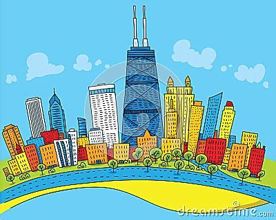 Cartoon Chicago Stock Illustration - Image: 41560830