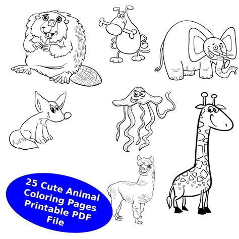 Free Printable Cute Animal Coloring Pages For Kids, 55% OFF