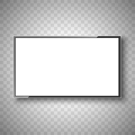 Televisión. pantalla blanca. monitor. | Vector Premium