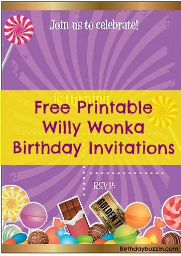 Birthday Buzzin | Willy wonka party, Willy wonka, Christmas party invitations printable