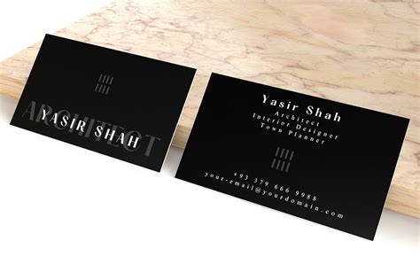 Architect Business Card Template by Aamir Rizvi on Dribbble