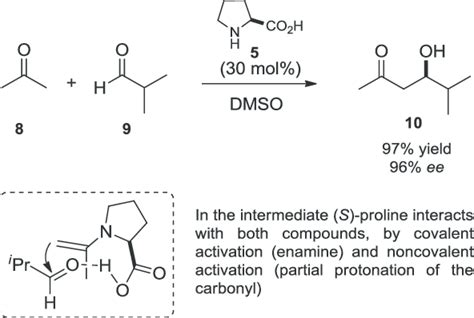 Direct aldol reaction catalyzed by (S)-proline, see Ref. [34] | Download Scientific Diagram