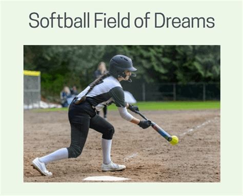 Softball Field of Dreams - Support, Inc