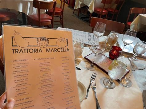 Menu at Trattoria Marcella restaurant, St. Louis, Watson Rd