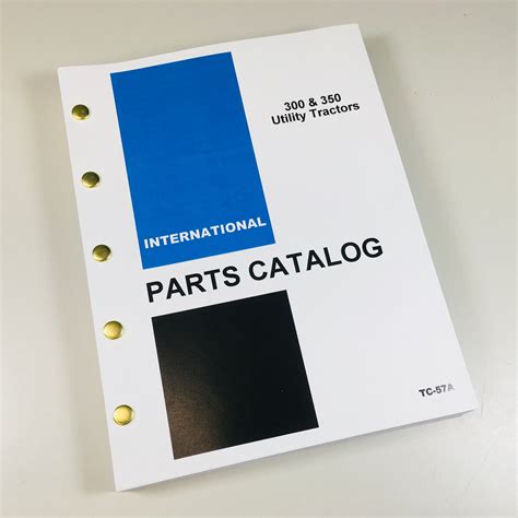 International Ih 300 350 Utility Tractor Parts Assembly Manual Catalog Numbers | eBay