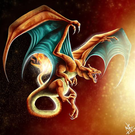 Semi-realistic Charizard - Etsy