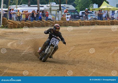 Oval track motorcycle race editorial photography. Image of motion - 51206302