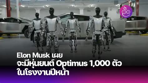 Elon Musk เดิมพัน Tesla ด้วยหุ่นยนต์ Optimus ทำงานในโรงงานมากกว่า 1,000 ตัวในปีหน้า - EVMoD