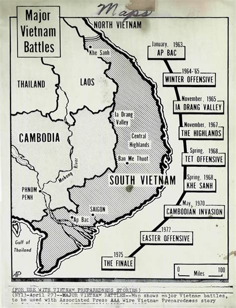 27 April 1975 - Map shows major Vietnam battles - Press Photo - a photo on Flickriver