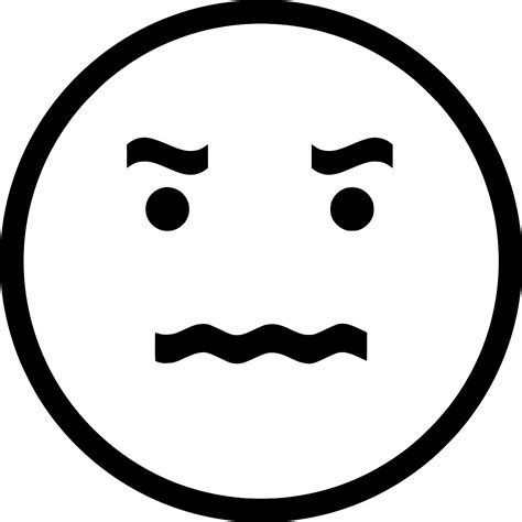 SVG > emotion upset face figure - Free SVG Image & Icon. | SVG Silh