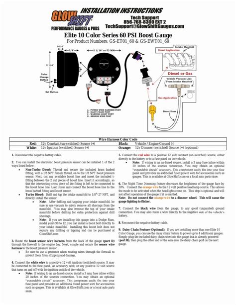 How To Wire Glowshift Gauges