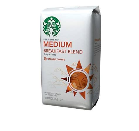 Starbucks Ground Coffee, Breakfast Blend, 12 OZ | Pricepulse