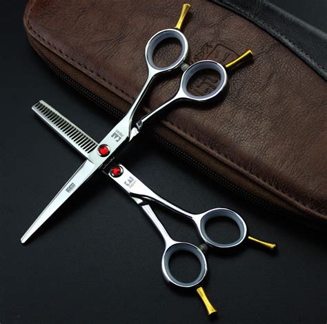 5.5" Hairdressing Scissors Stainless Steel Thinning Hair Shears JP440C Barber-in Hair Scissors ...