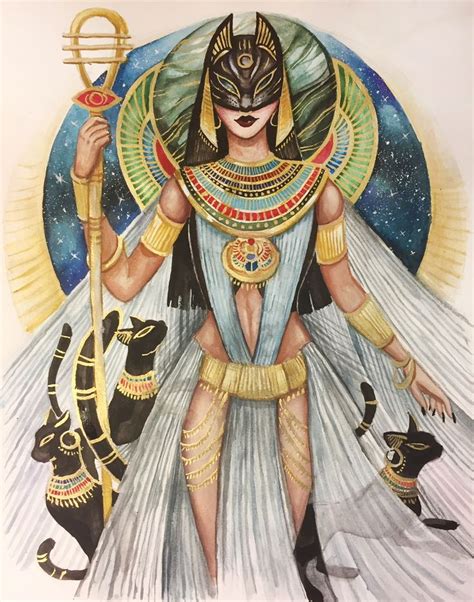 Bastet (Egyptian divinity) | Egyptian goddess art, Egyptian goddess, Bastet tattoo
