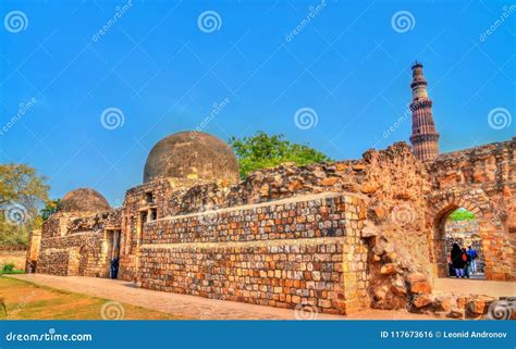 Alauddin Khilji Tomb and Madrasa at the Qutb Complex in Delhi, India Editorial Photo - Image of ...