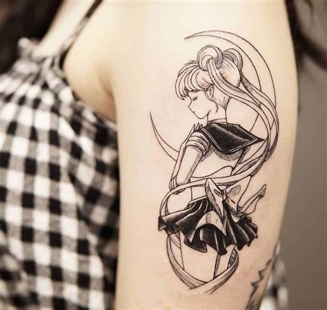 Top 50 Best Sailor Moon Tattoos - [2020 Inspiration Guide] | Sailor moon tattoo, Moon tattoo ...