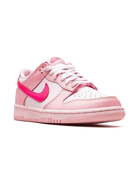 Nike Kids Dunk Low "Triple Pink" Sneakers - Farfetch