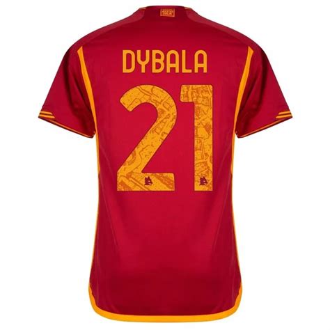 Paulo Dybala AS Roma 23/24 Home Jersey by adidas - JerseyBox