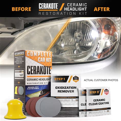 CERAKOTE® Ceramic Headlight Restoration Kit Maximum Strength Oxidation Remover | lupon.gov.ph