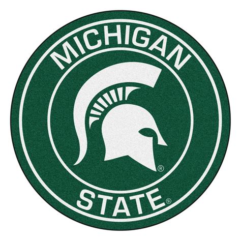 NCAA Michigan State University Spartans Rounded Non-Skid Mat Area Rug ...