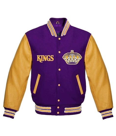 NHL Wool/Leather Full-Snap Los Angeles Kings Varsity Jacket - Jackets ...