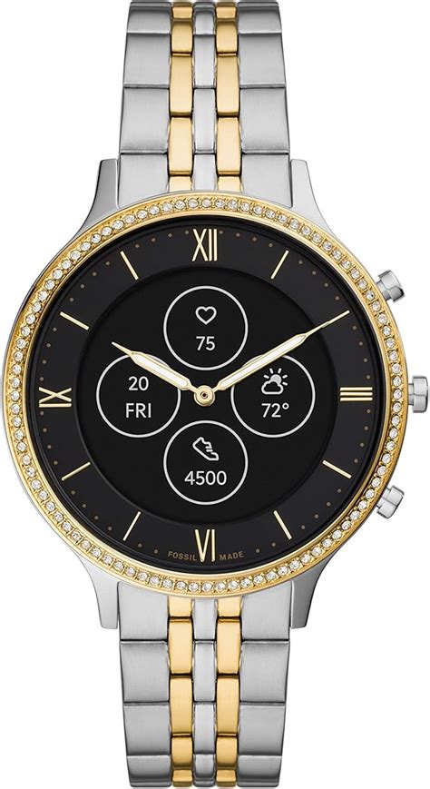 FOSSIL Damen Edelstahl Hybriduhr FTW7032 : Amazon.de: Uhren