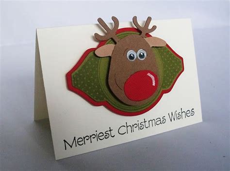 the pop out reindeer idea is cute and would work well in the cards | Christmas cards, Kids christmas