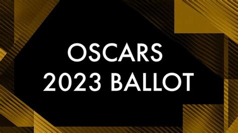 Oscars Ballot 2023 & Predictions – Printable PDF - Oscars 2024 News ...