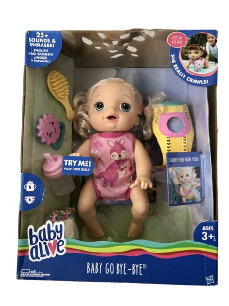 Baby Alive Baby Go Bye Bye Blonde Hair Doll Ages 3 & Up Best Gifts for Kids NEW | eBay