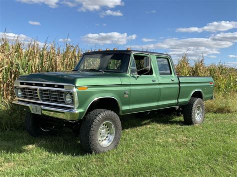 1974 Ford F250 Pickup Green 4WD Automatic Custom - Classic Ford F250 ...