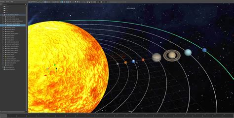 SOLAR SYSTEM 3D Model in Planets 3DExport