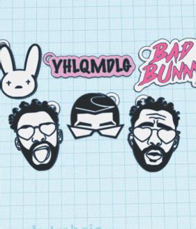 3D file Bad Bunny Keychains・3D printing design to download・Cults