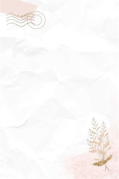 White crumpled paper textured background vector | premium image by ...