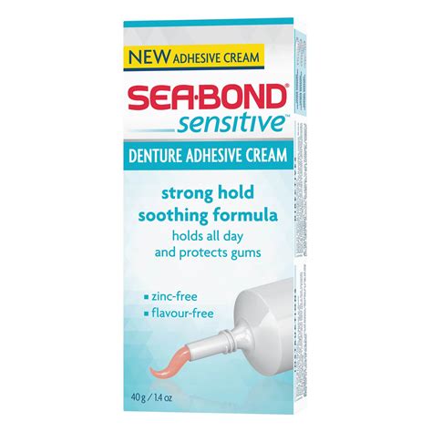 Sea-Bond Sensitive New Denture Adhesive Cream | Walmart Canada