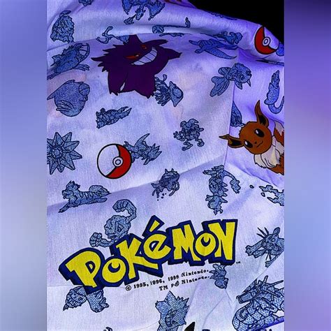 pokeman | Bedding | 998 Pokmon Fitted Sheet And Cover Sheet Vintage ...