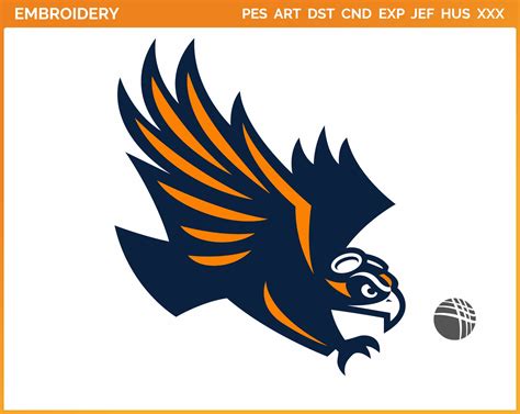 UT Martin Skyhawks - Alternate Logo (2020) - College Sports Embroidery Logo in 4 sizes & 8 formats