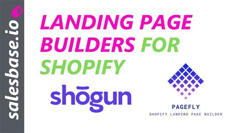 The Best Shopify Landing Page Builder Apps - Shogun vs PageFly - YouTube