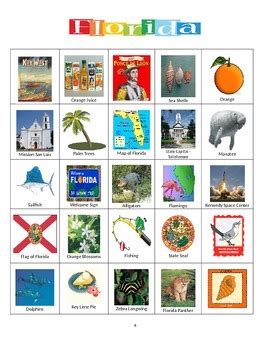 Florida: State Symbols and Popular Sites by Sue Ann Kline | TpT