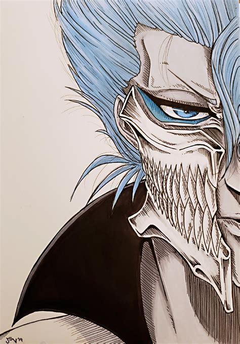Another fan art for ya - Grimmjow Jaggerjack (drawn by me) : r/bleach