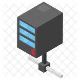 Data server Icon - Download in Isometric Style