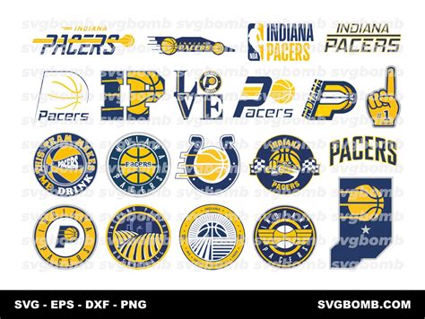 Indiana Pacers SVG Cut Files, Pacers Logo Vector | svgbomb