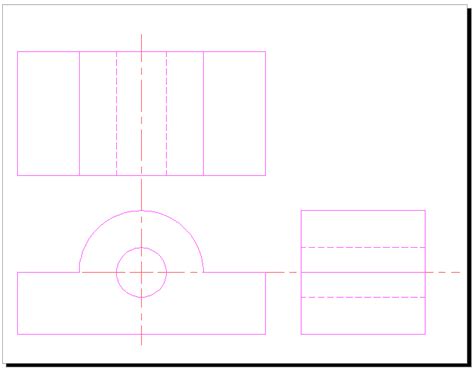 Orthographic Projection tutorial for AutoCAD with video