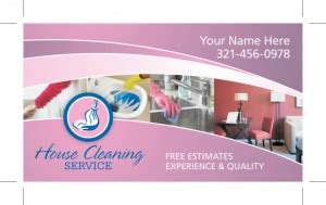 Residential & House Cleaning Business Card Samples & Examples | StartupGuys.net