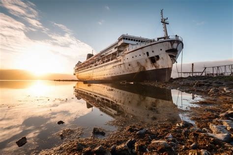 Premium AI Image | Abandoned Cruise Ships