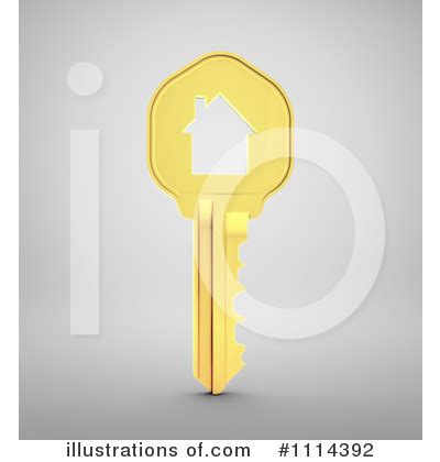 House Key Clipart #1065180 - Illustration by Vector Tradition SM