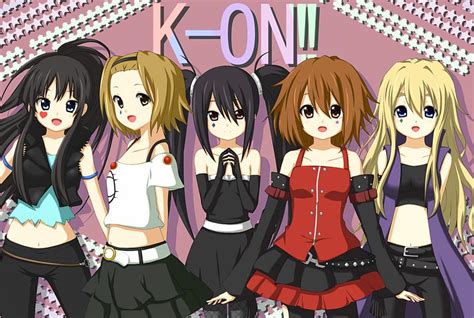 K-ON!!, superstar, pretty, Nakano Azusa, sweet, nice, group, anime, Akiyama Mio, HD wallpaper ...