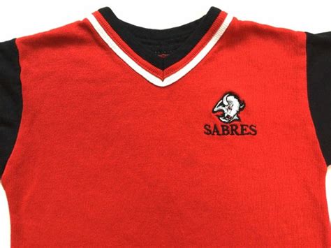 Vtg 90s Y2K Buffalo Sabres Goat Head Logo Long Sleeve… - Gem