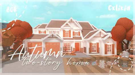 2-Story Autumn 🍂 Family Home (80k Exterior) | Bloxburg House Build - YouTube